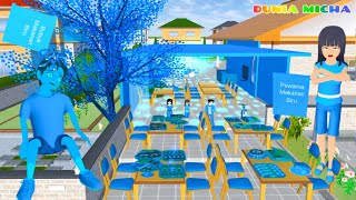 Mio Susanti Kumpulkan Semua Warna Biru Pake Bubuk Makanan 😨🥶 Yuta Berubah Jd Biru | Sakura Simulator