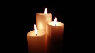Trio Of Burning Candles  Relaxing Ambience  Subtle Sound Of Wind 10 Hours
