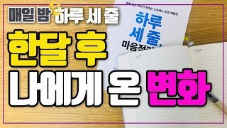 ★특별편 ★하루 세 줄 한달 후 얻은 소중한 세 가지 l 마음 미니멀라이프 l 하루 세줄ㅣ