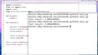 Thread Pool Pattern in Python