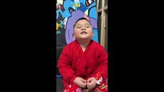 大年初三 用入选少儿春晚时一条过的视频继续给大家拜年～#人类幼崽 #天津话