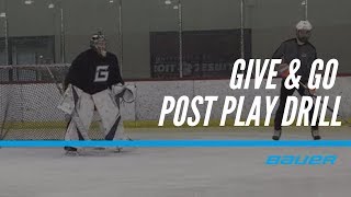 Bauer Development Series: Give and Go Post Play Drill