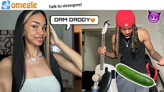 SERENADING BADDIES then SHOWING MY C🥒CUMBER 🥒 *PRANK*(OMEGLE \u0026 MONKEY APP)