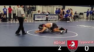 Wrestler Abisai at West Chicago Invitational