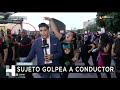 Provocadores golpean a reporteros en marcha contra violencia de género