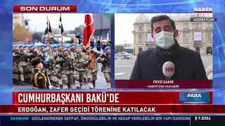 Cumhurbaşkanı Erdoğan Bakü'de...