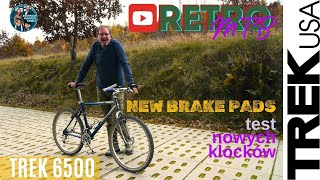 [Retro MTB] Nowe klocki hamulcowe, test hamulców w Treku 6500 🚴‍♂️ Czy stanie na przednie koło? 🤔