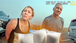 Busted with 15 lbs. of Meth in Secret Compartment. BODYCAM