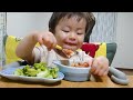 doria and giant broccoli with mama s handmade meat sauce 👶 ♥ママ手作りミートソースのドリアと超巨大ブロッコリー👶♥