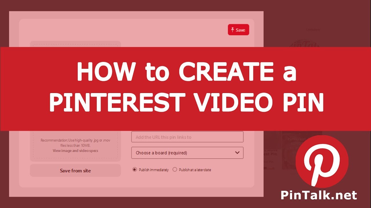 How To Create A Pinterest Video Pin - YouTube