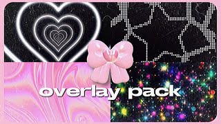 huge overlay pack | 4k quality | popular \u0026 underrated overlays ♡ ! ‧˚₊