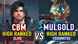 T8 🔥 CBM (High Ranked Clive) vs MULGOLD (High Ranked Yoshimitsu) 🔥 Tekken 8 High Level Gameplay