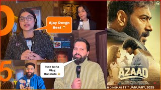 Azaad Movie Review \u0026 Reaction 😍 Ajay Devgn Best Performance Yet ? 🫠 Aaman Devgn \u0026 Rasha Thadani Best