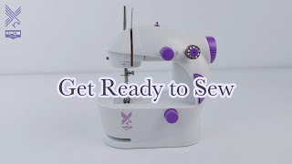 KPCB Tech 2.0 Mini Sewing Machine with Backstitch - Start to Sew - Threading Tutorial