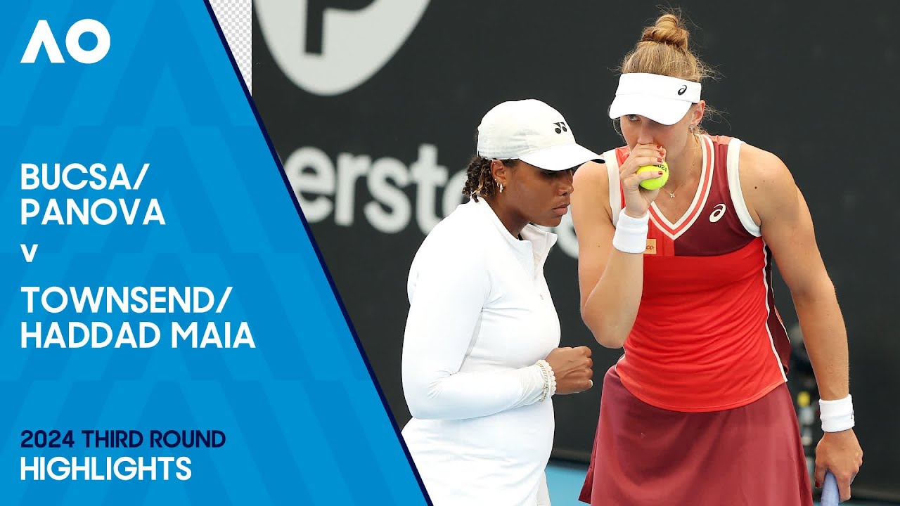 Panova/Bucsa V Haddad Maia/Townsend Highlights | Australian Open 2024 ...