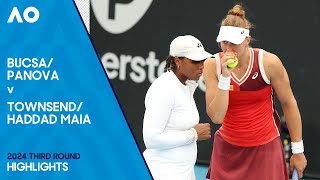 Panova/Bucsa v Haddad Maia/Townsend Highlights | Australian Open 2024 Third Round