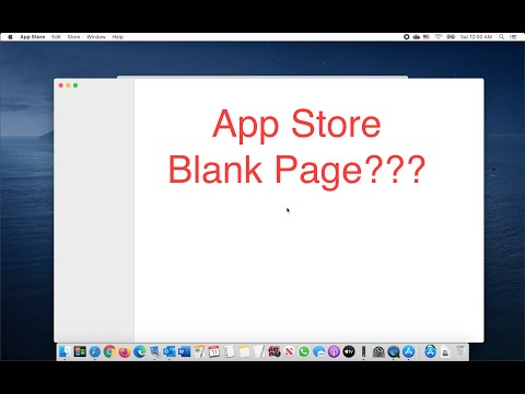 Why is my apple app store blank?