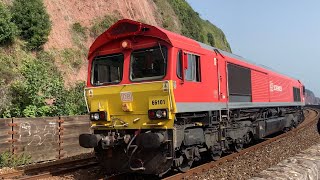 Ex EWS/DB Cargo 66101 at Teignmouth