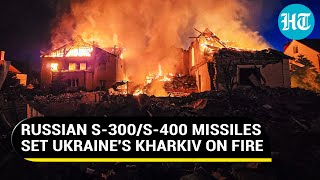 Putin's Aerial Blitz Burns Kharkiv, Russian FPV Drones Chase Kyiv's Troops At Frontline | Watch