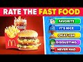 Fast Food Tier List | Rate the Junk Food 🍟🍔 🍕 Food Quiz | Quiz Space