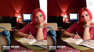 Nikon D5200 vs Nikon D3200 (ISO 6400, 12800)