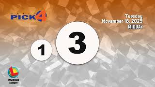 Wisconsin Lottery Midday Draw 11/18/2025