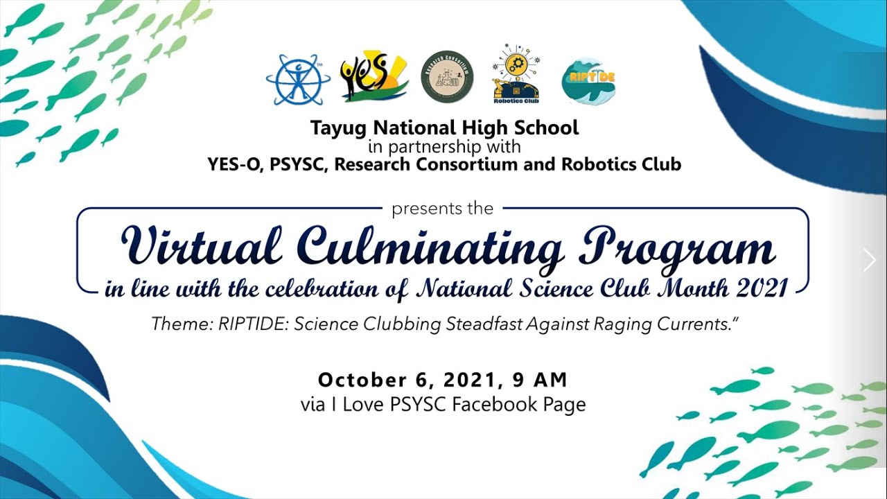 Tayug National High School Virtual Culminating NSCM 2021 - YouTube