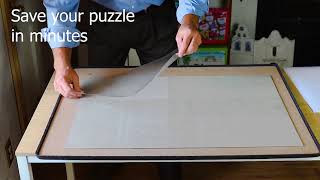 How to Glue 1000 Piece Puzzles Together in Minutes - Frame a Puzzle without Glue?