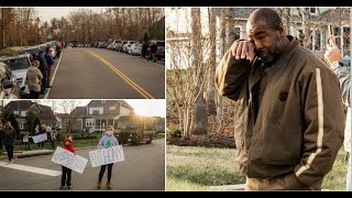 Neighbors surprise kind UPS driver with emotional 'thank you'