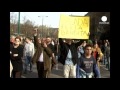 bosnia peaceful protests on the streets of sarajevo