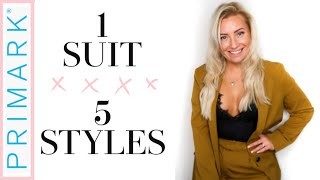 1 PRIMARK SUIT - 5 DIFFERENT WAYS | AUTUMN FASHION | OUTFIT / STYLE INSPIRATION | BEING MRS DUDLEY