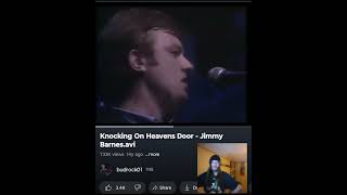 JIMMY BARNES- KNOCKIN ON HEAVEN'S DOOR  WHAT A BEAUTIFUL VERSION 💜🖤 INDEPENDENT ARTIST REACTS