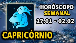 ♑Horóscopo semanal de CAPRICÓRNIO: 27 de janeiro a 2 de fevereiro 2025 | horoscopo de hoje