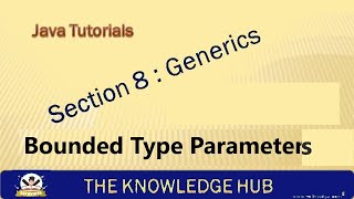 JAVA 8.5 | BOUNDED TYPE PARAMETERS | GENERICS | JAVA TUTORIALS