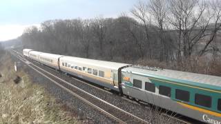 Eastbound Via Train through Bayview