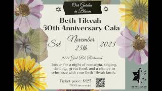 Beth Tikvah Congregation 50th Anniversary Gala