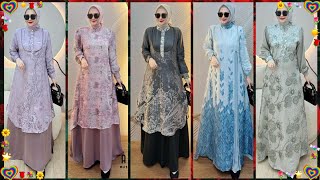 tren baju lebaran ibu ibu 2025 terbaru abaya muslimah spesial lebaran trend busana viral 2024 trendy