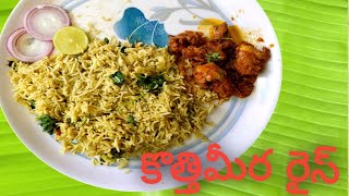 రుచికరమైన కొత్తిమీర రైస్ | Coriander Rice Recipe | kothimeera Rice |  పల్లెటూరు