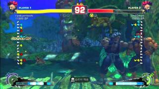 SSF4 Rank Match  ryokuentoshi (GO)  vs  iim83man (GO) (1/3)