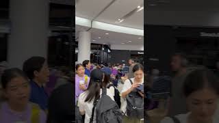 Passengers waiting to board Zip Air flight