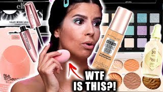I TRIED NEW DRUGSTORE MAKEUP LAUNCHES.... only some of it worked.