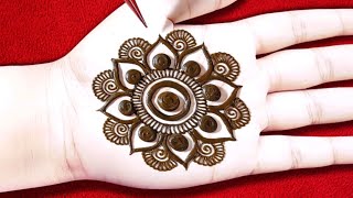 Stylish Gol Tikki Mehndi Design New | Easy Arabic Mehndi Design | Simple Henna Mehndi Design