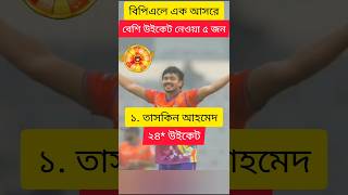 বিপিএলে এক আসরে সর্বোচ্চ উইকেট নেওয়া ৫ জন | #cricket #bpl #shorts