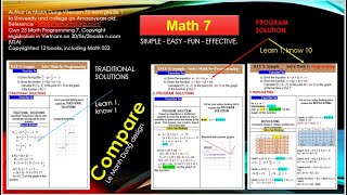 Math Programming Grade 7 on Amazon.com Video 7