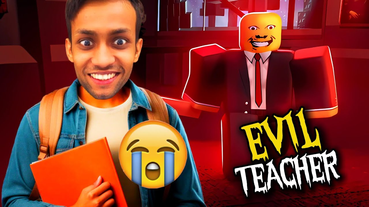 My Teacher Become Evil Study Or Die Roblox Youtube