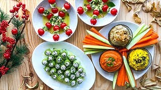 3 APERITIVOS Vegetarianos y fáciles para Navidad! | Saboreanda