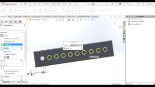 Solidworks 2017 Linear Pattern