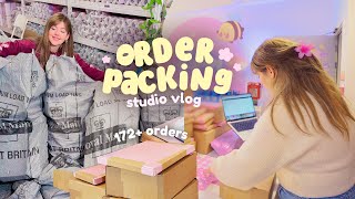 studio vlog ✿ packing lots of orders before we leave.