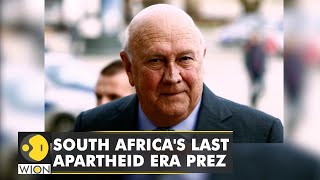 South Africa’s last white president Frederik Willem's 'public apology' in last message | World News