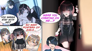 [Manga Dub] I helped a popular model and she saw the posters in my room and became a YANDERE...!?